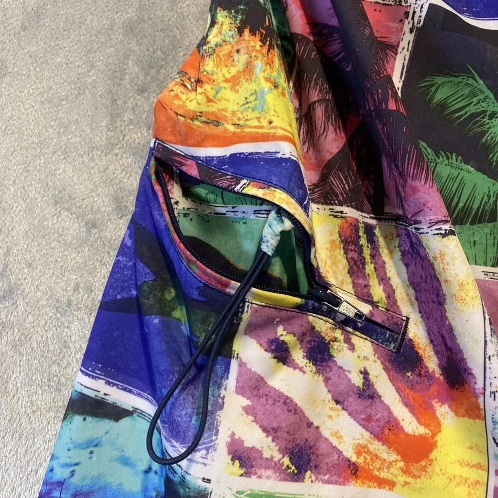 Salt Life Swim Boardshorts Men Sz 32 Fish Graphic SLX-QD Colorful NWT Surf Beach